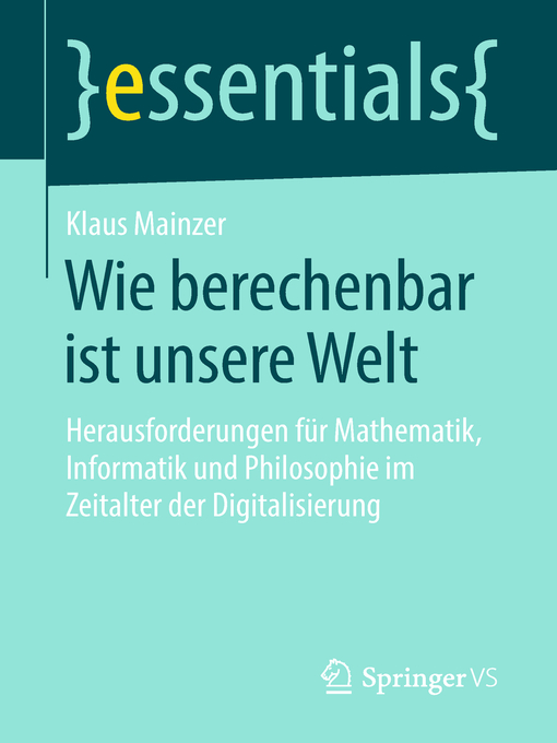 Title details for Wie berechenbar ist unsere Welt by Klaus Mainzer - Available